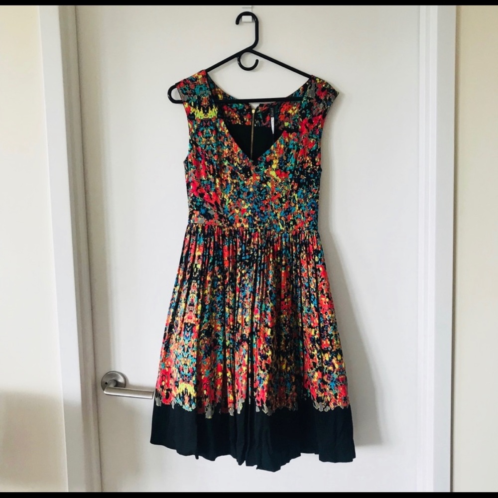 Tracy Reese -- Dolce Vita Confetti Floral Dress Sz 6 - Picture 3 of 4
